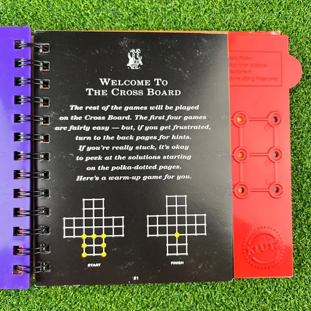 Klutz Book Game Set for Peg Solitaire: 23 All-On-Your-Own Games